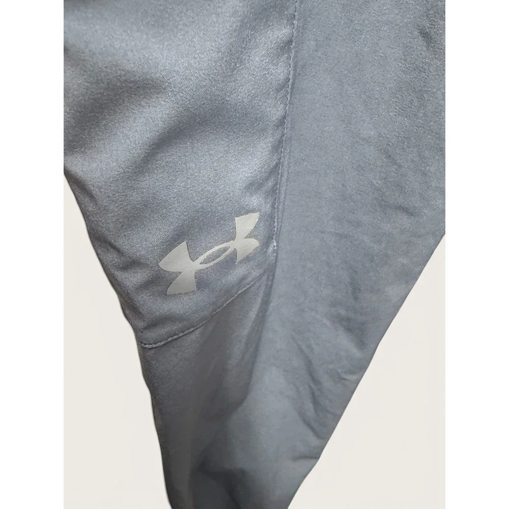 Under Armour Boys Youth Large YLG Cargo Joggers Blue Gray Athletic Pants EUC